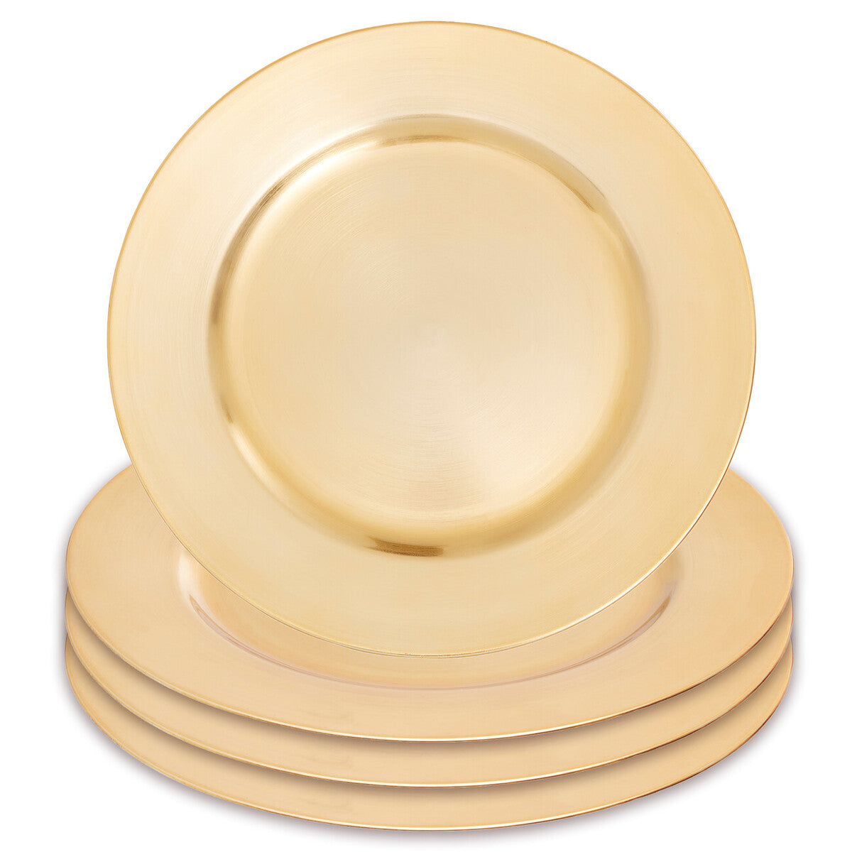 Dia Gold Finish Flat Style Charger Plate