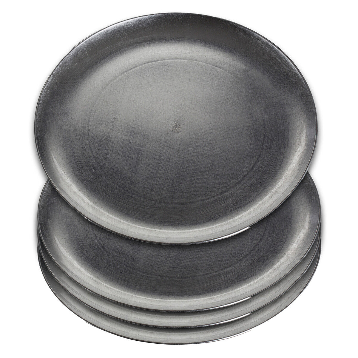 Paxton Set of Four 33cm Dia Silver Coupe Charger Plate