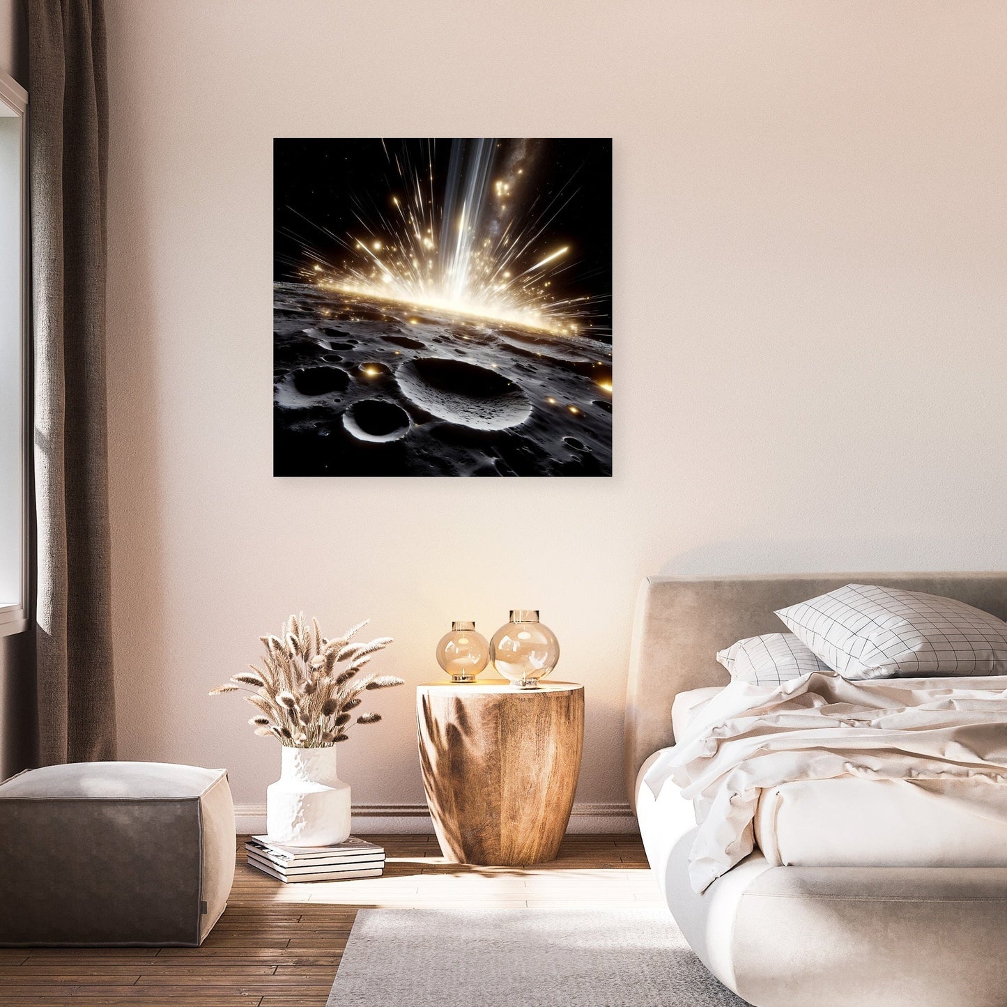 Mercury's Meteor Shower Spectacle Canvas