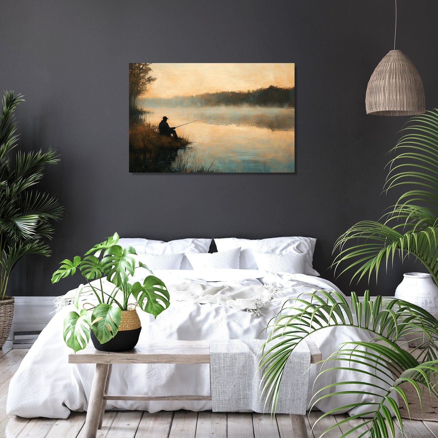 Angler's Dawn Canvas