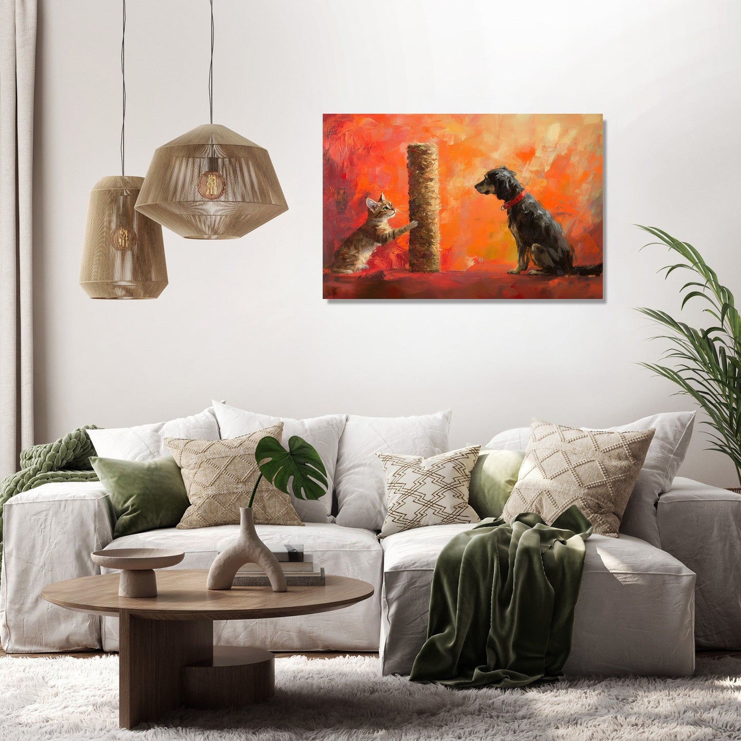Playful Rivalry Canvas