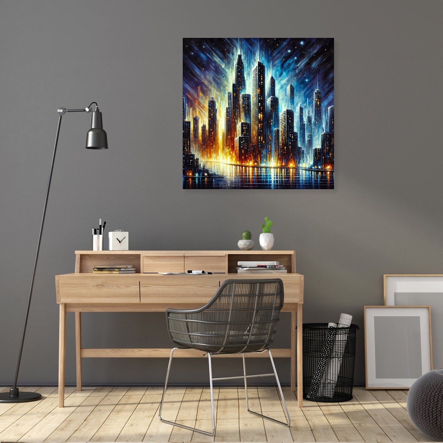 Nocturnal Skyline Canvas