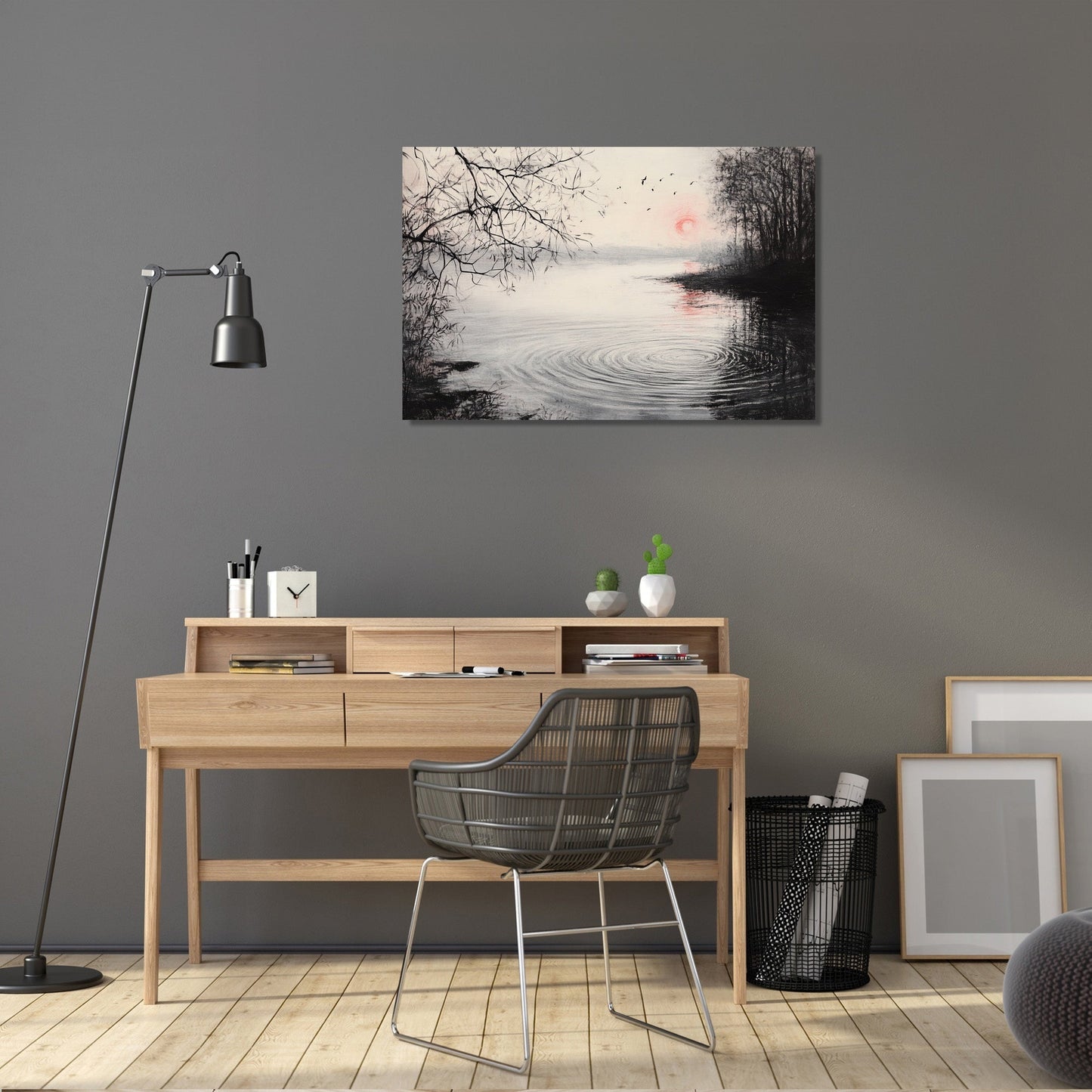 Serene Lakeside Canvas