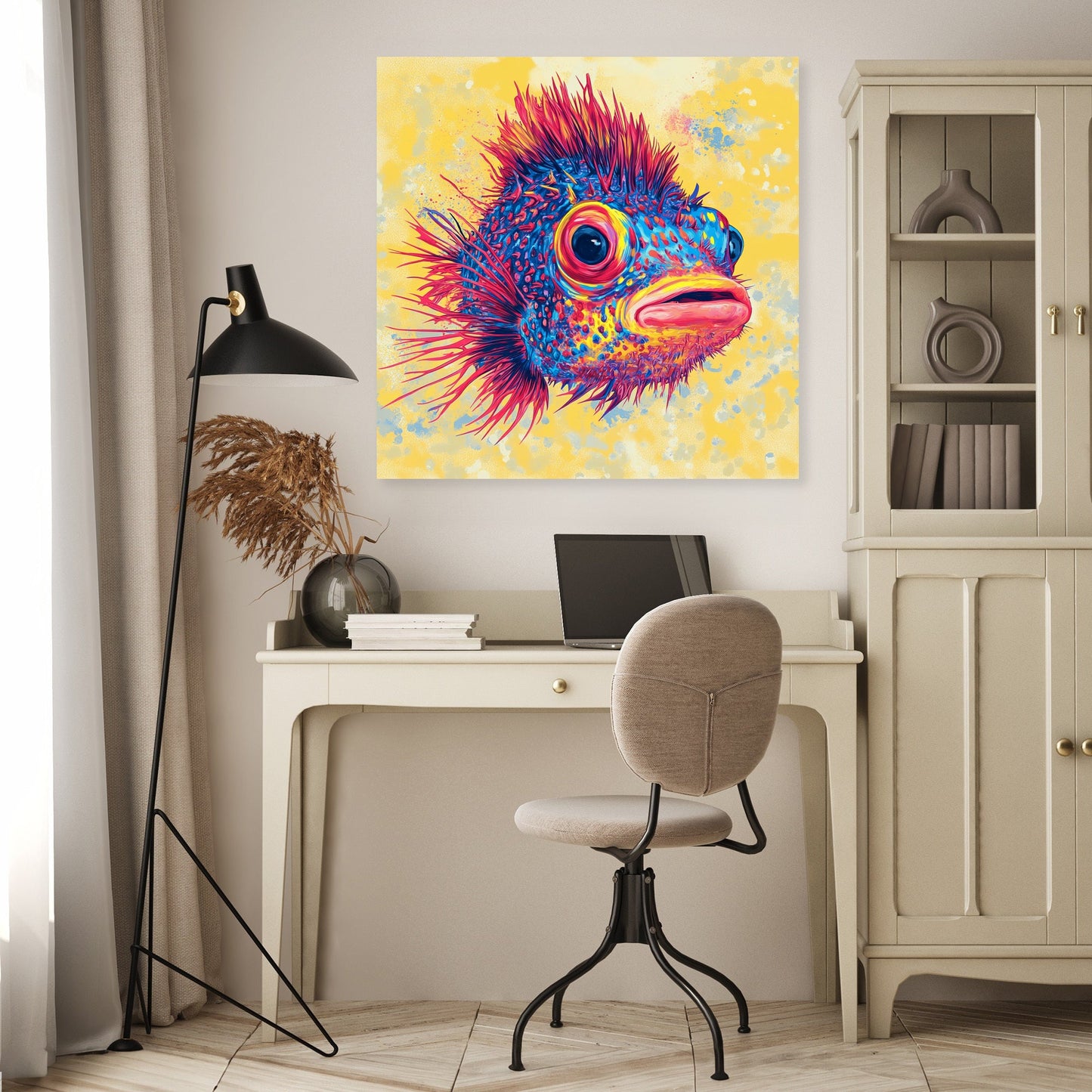 Pufferfish Radiance Canvas