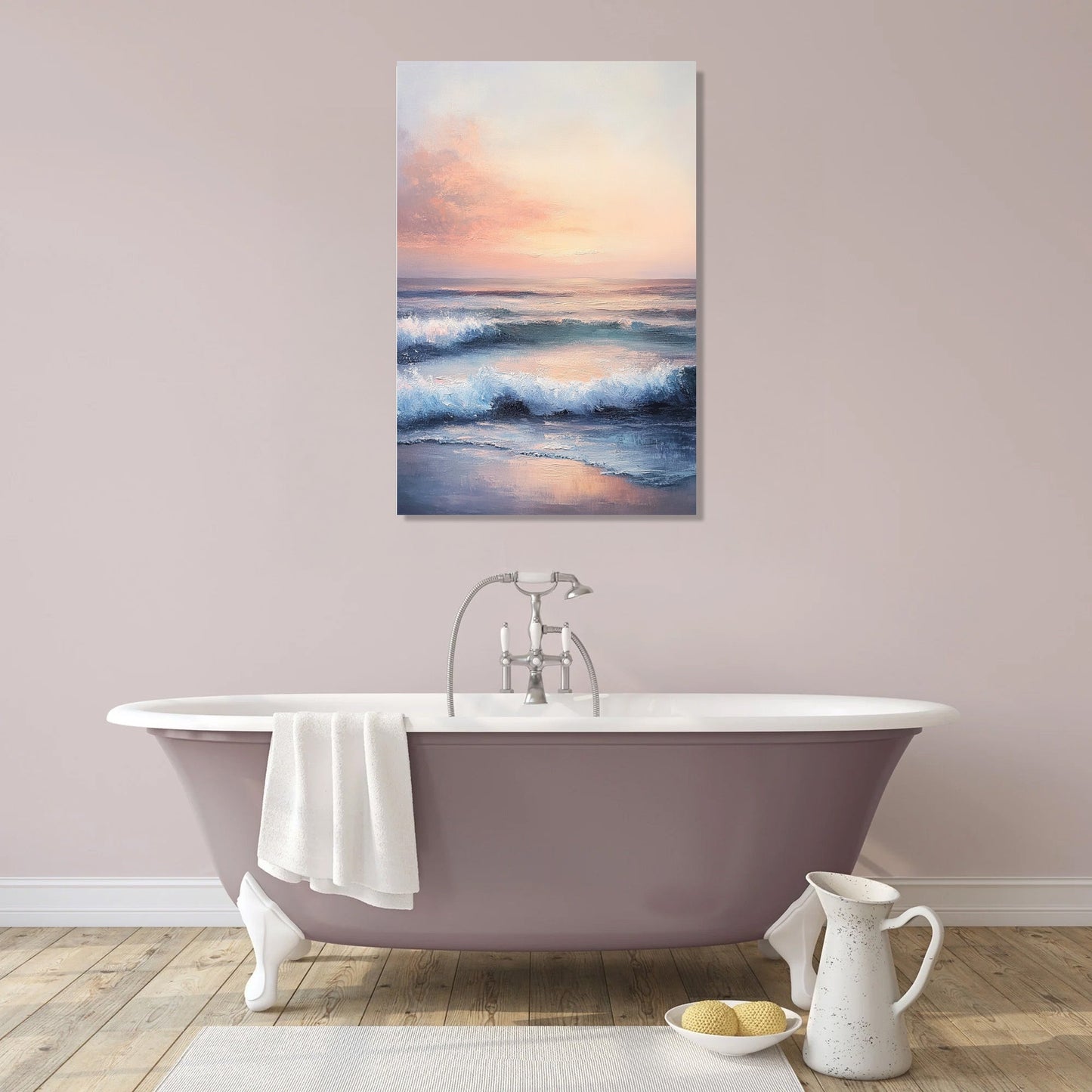 Ocean Mist Dawn Canvas