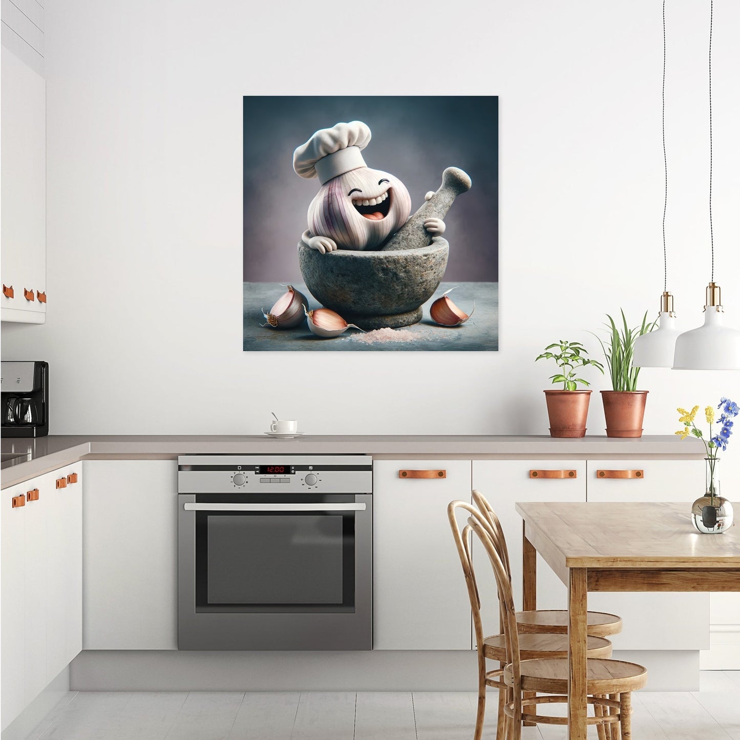Gourmet Garlic Canvas