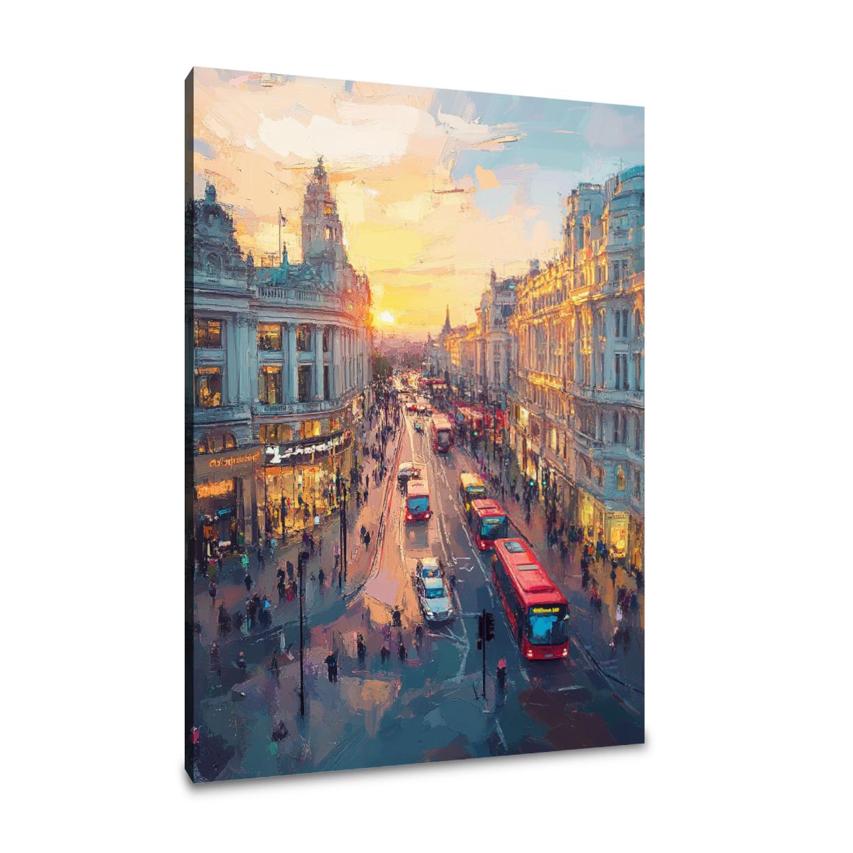 Oxford Street Light Canvas