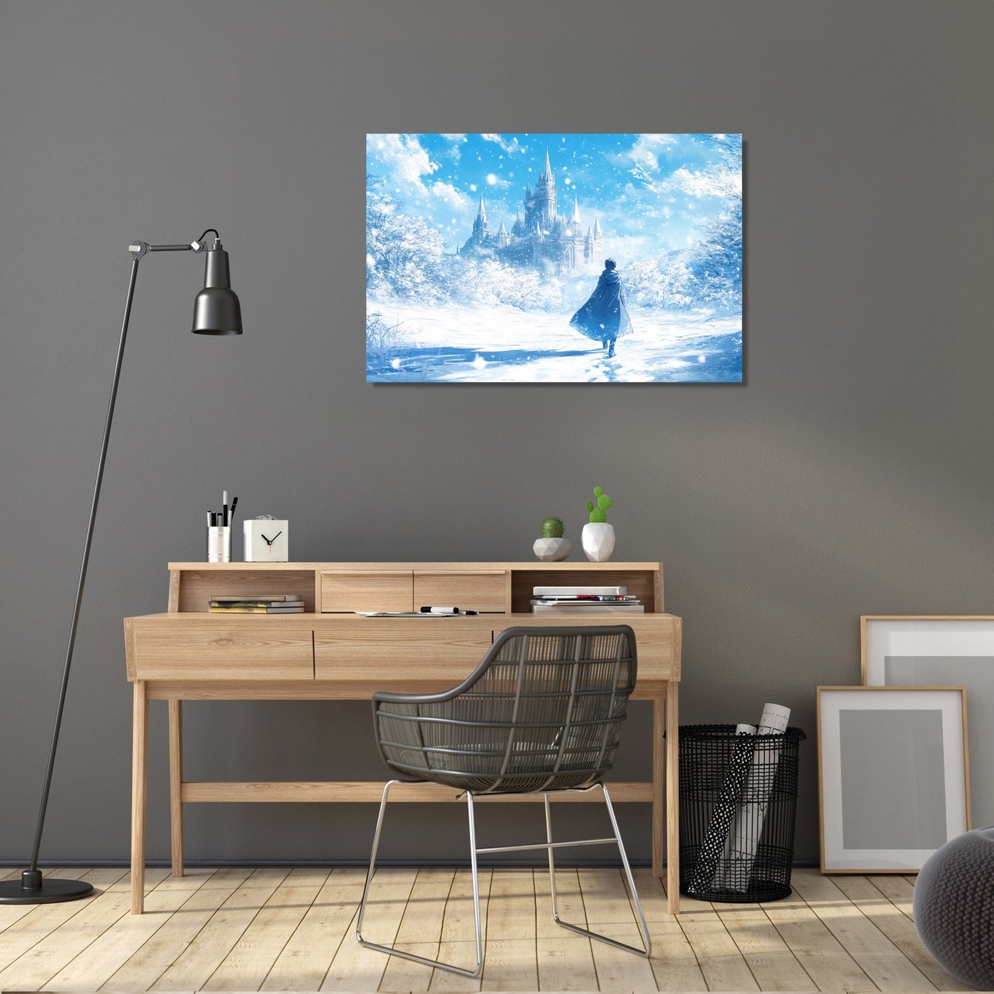 Cloaked Journey Castle Canvas