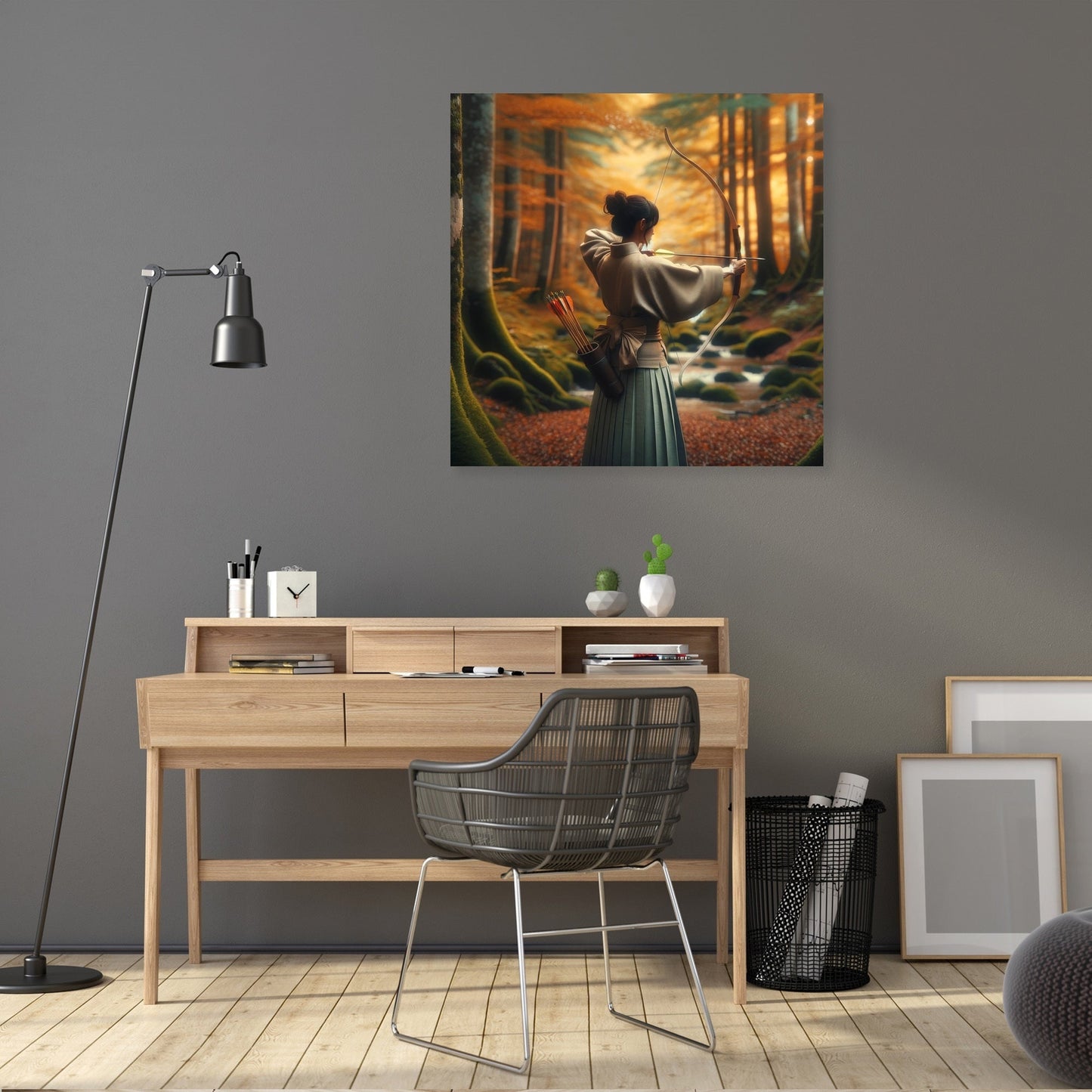 Kyudo Autumn Focus Canvas