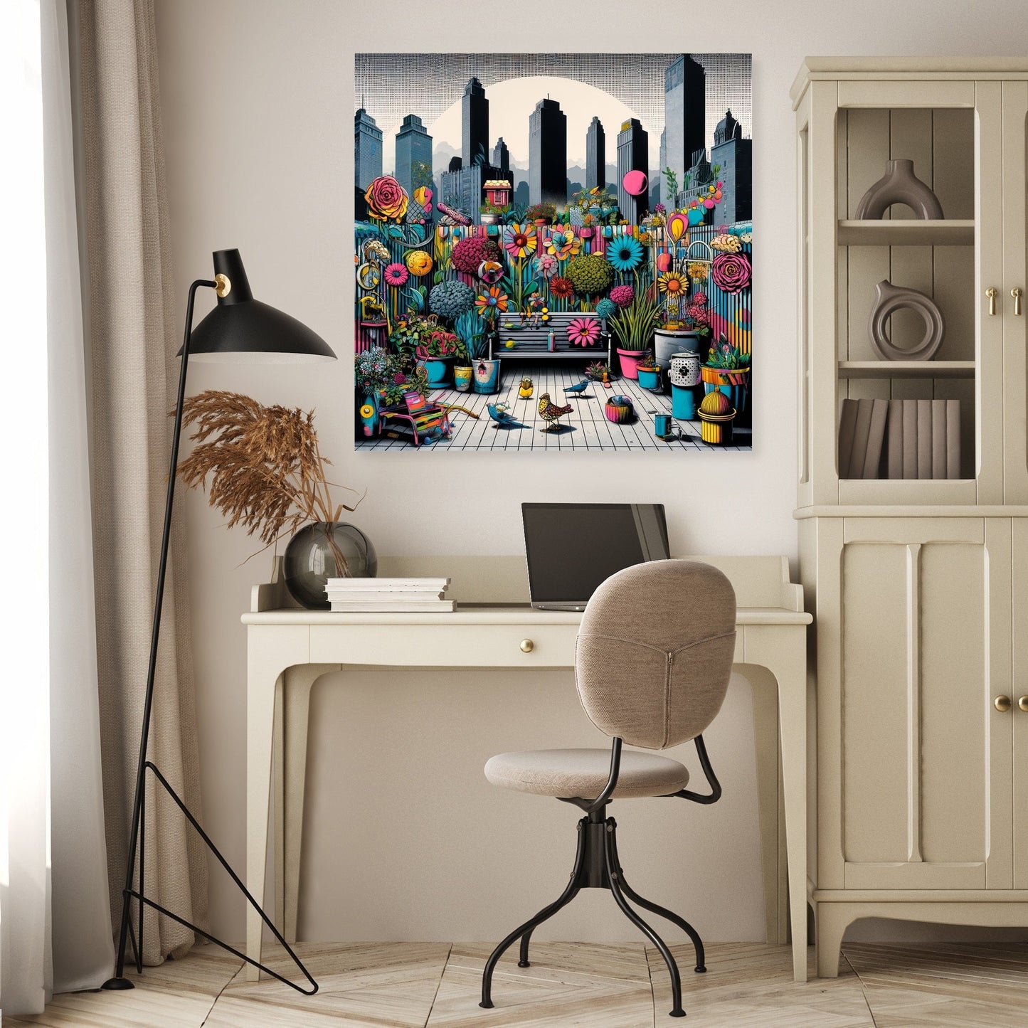 Urban Pop Garden Extravaganza Canvas