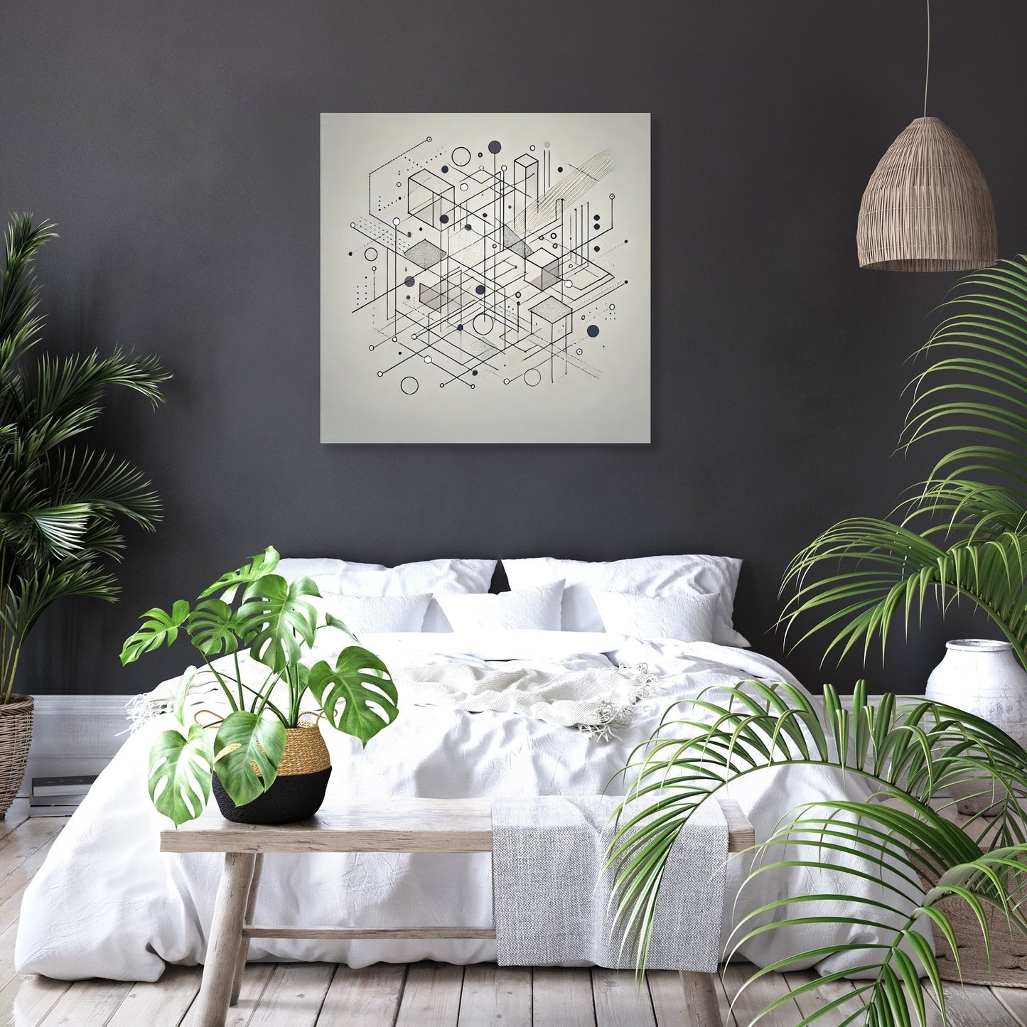 Fragmented Reflections Canvas