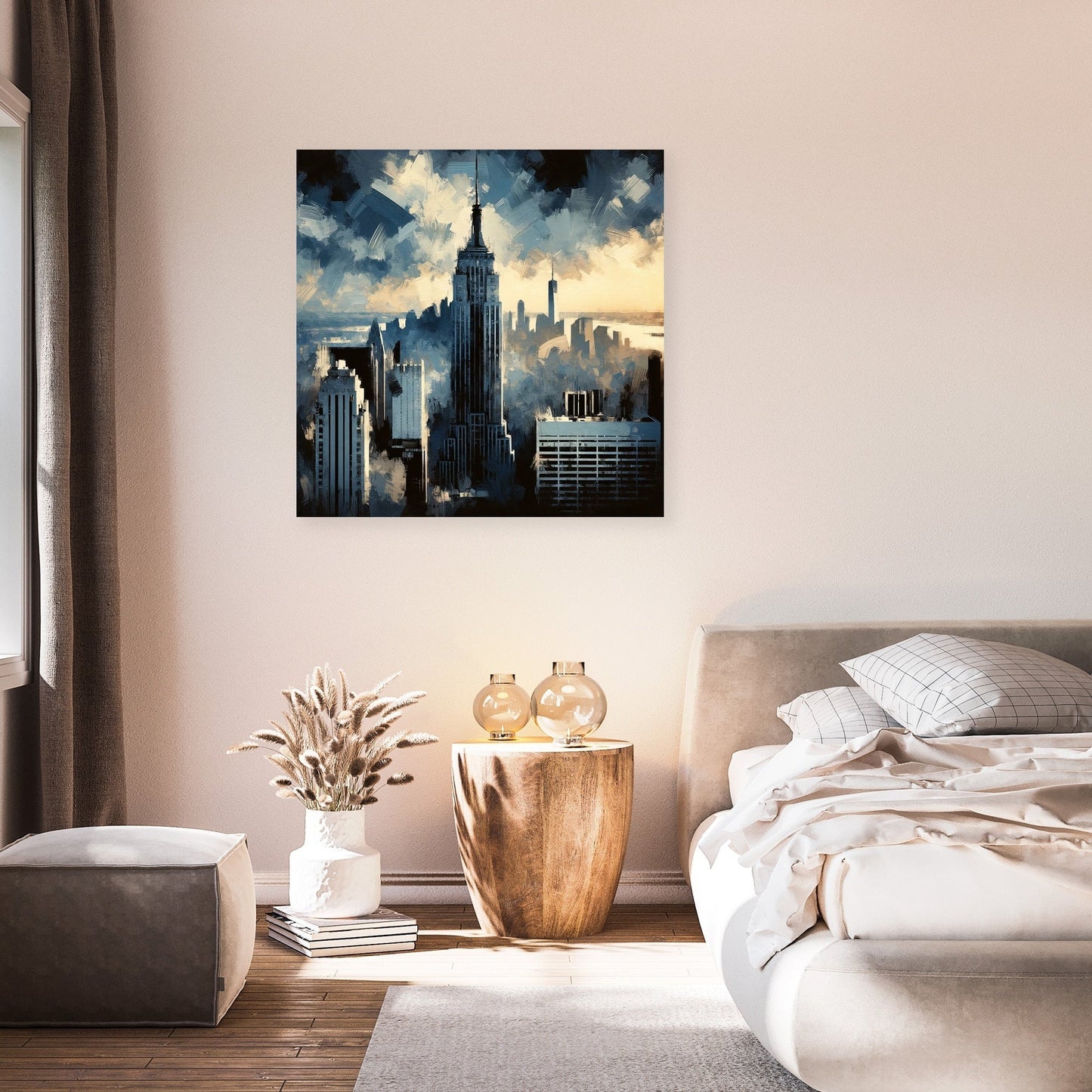 Vintage Skyline Canvas