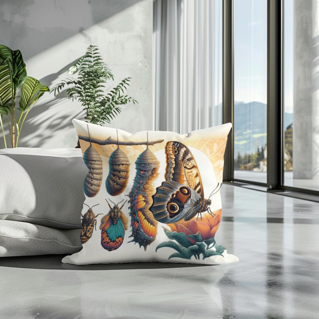 Metamorphosis Wings Cotton Cushion