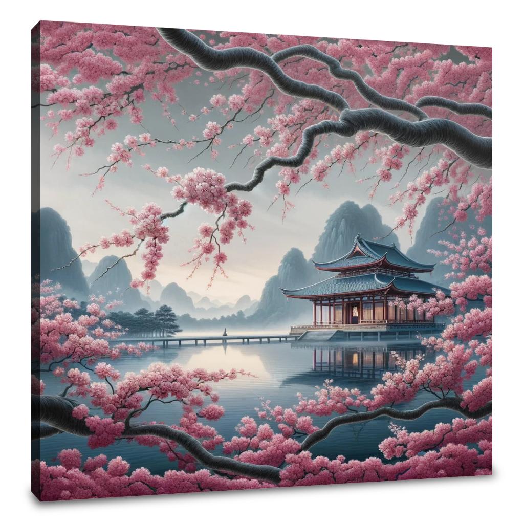Zen Temple Serenity Canvas