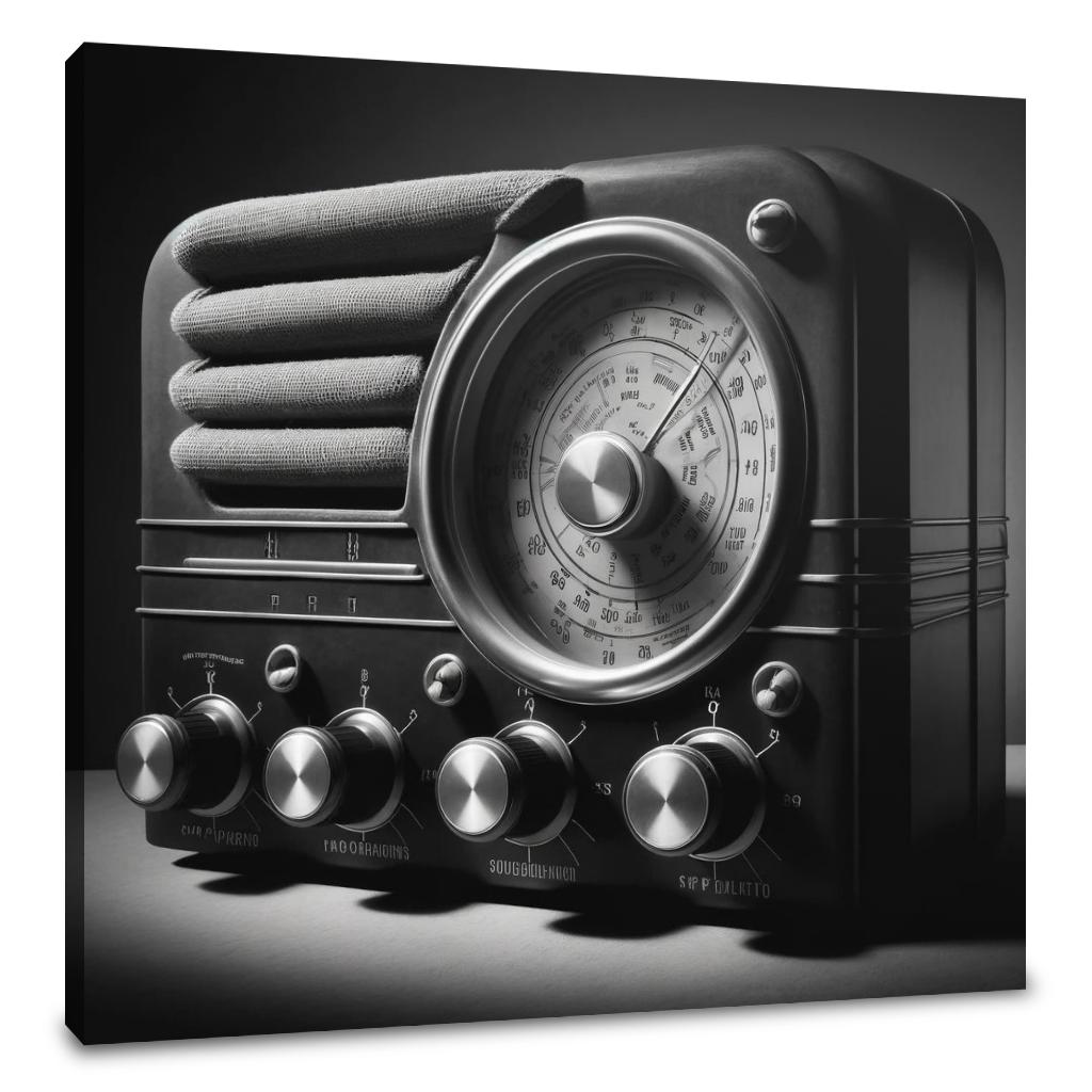 Vintage Broadcast Canvas