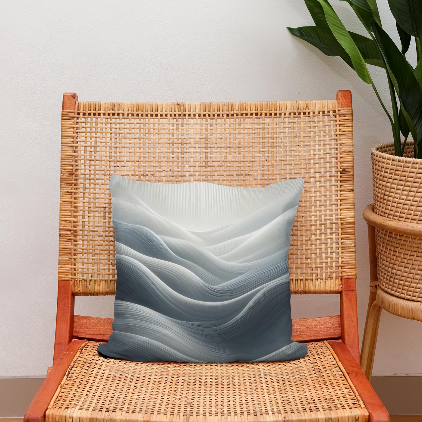 Serenity in Grey Cotton Cushion