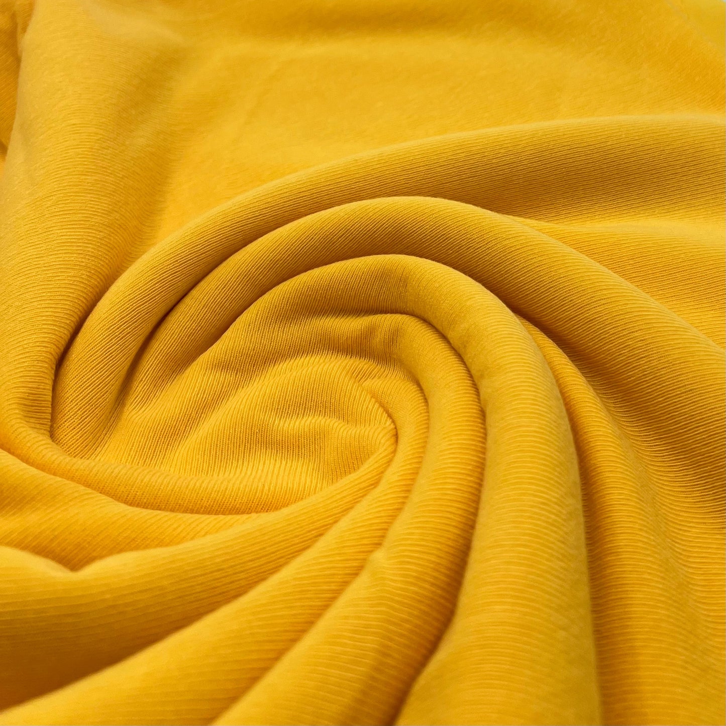 Yellow Lightweight Melange Knit Stretch Fabric