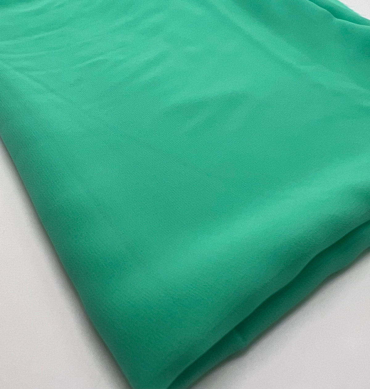 Plain Mint Green Chiffon Sheer Dress Bridal Fabric