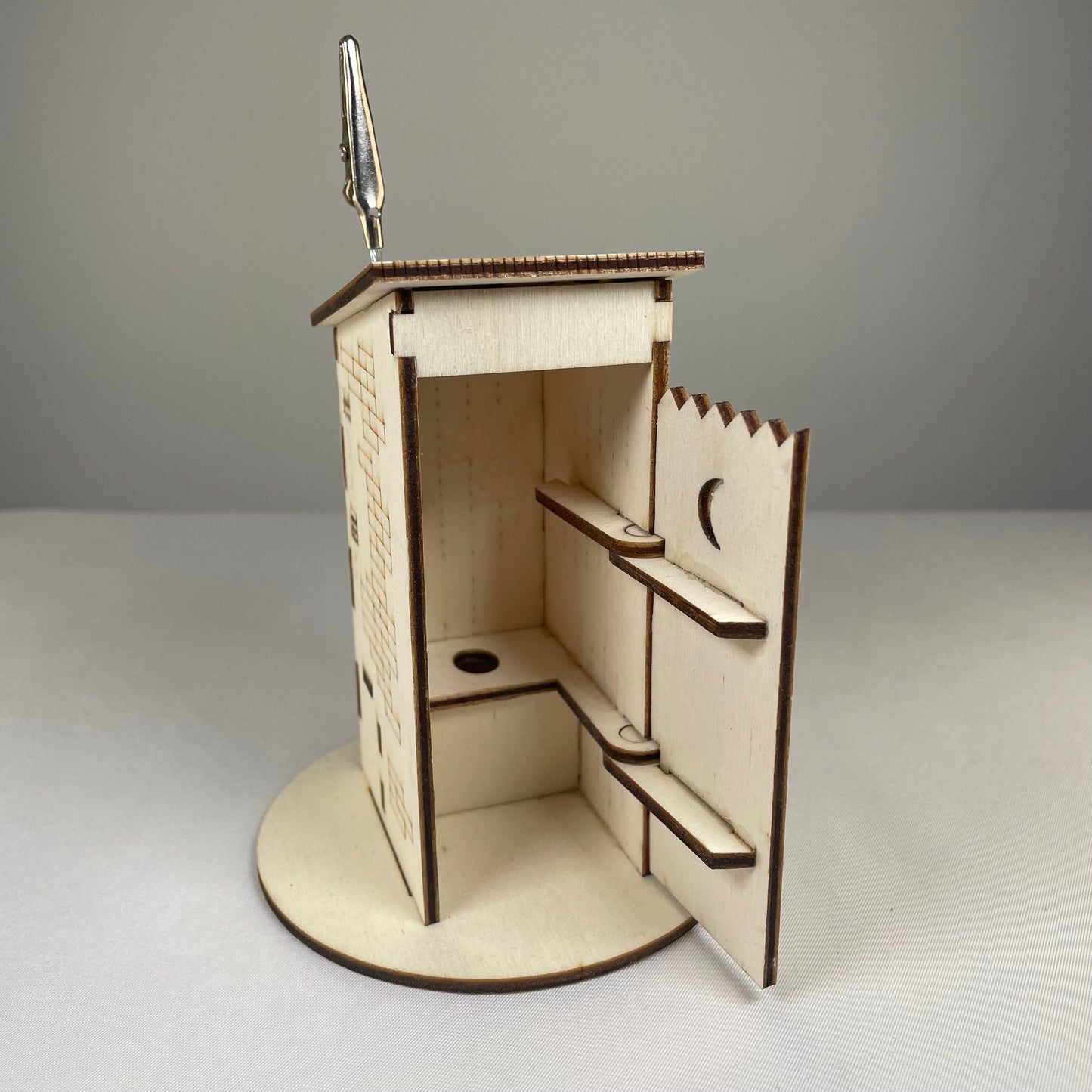 Outhouse WC Toilet - Pre-Built Model by Curious Rabbit ®
