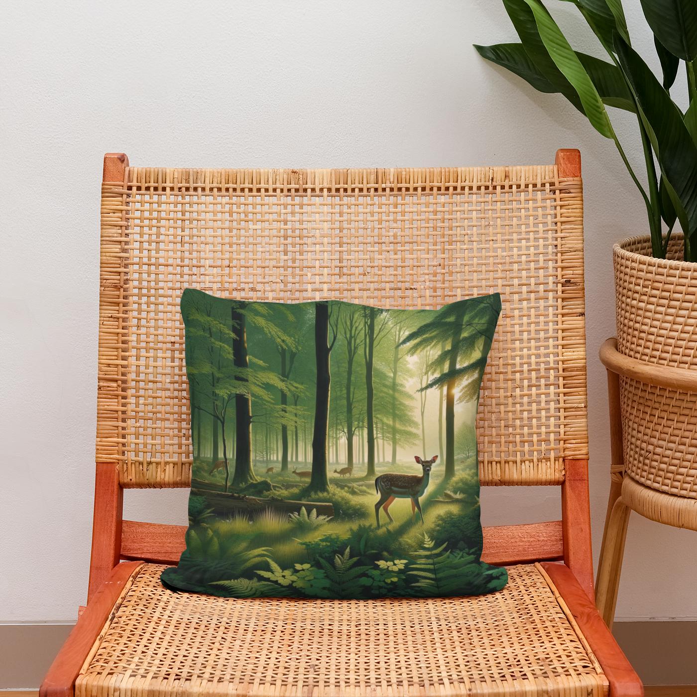 Dawn Forest Cotton Cushion