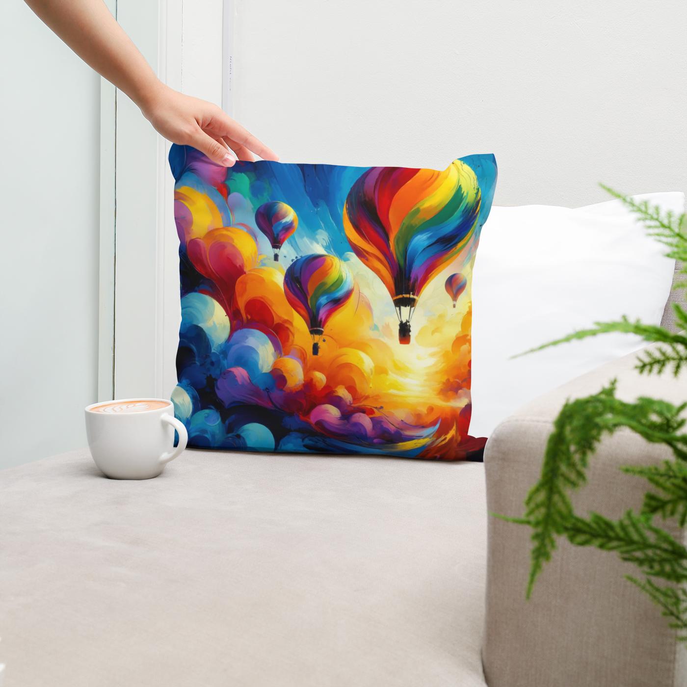 Abstract Horizons Cotton Cushion