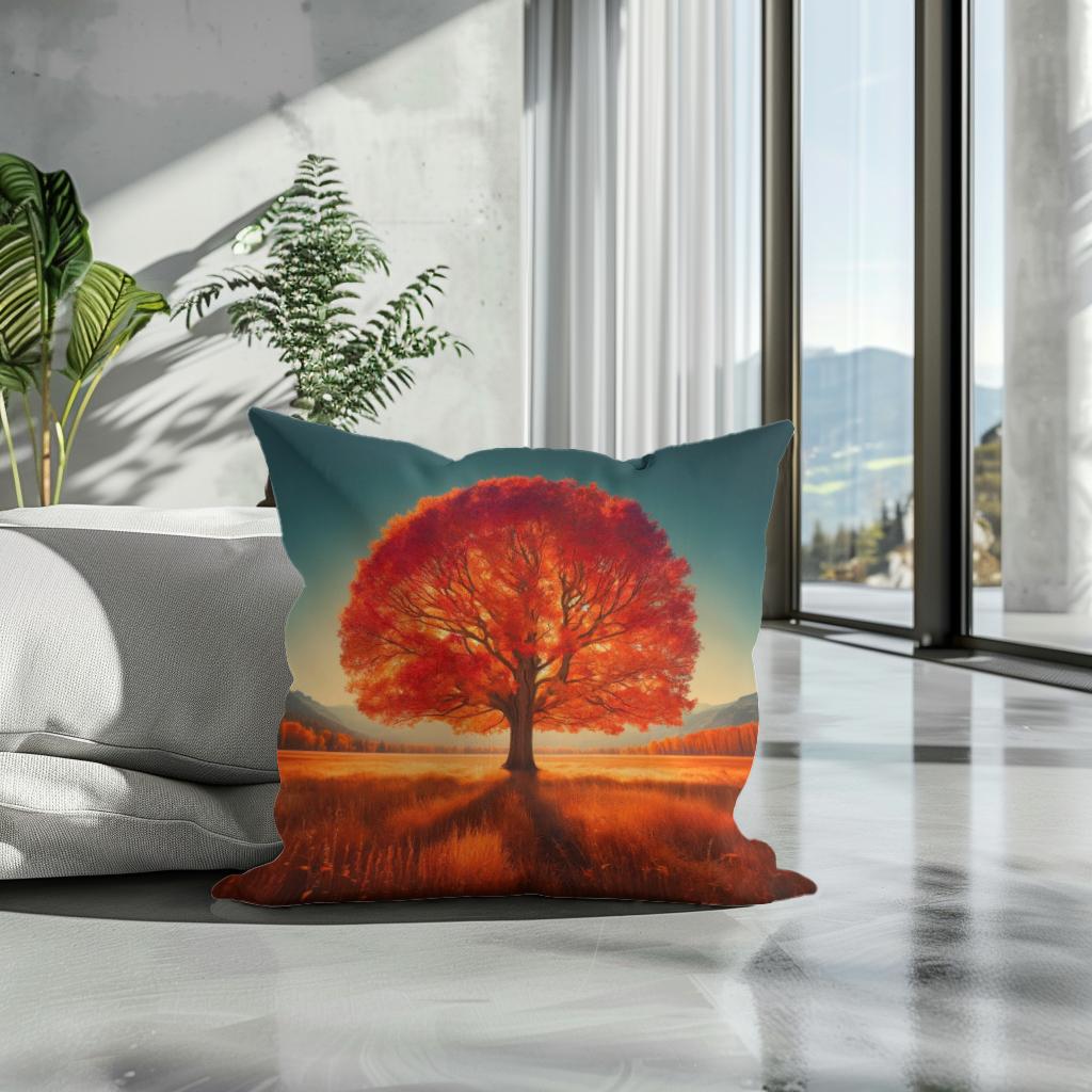 Autumn Solitude Cotton Cushion
