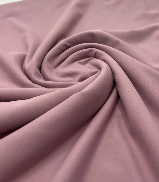 Mauve Stretch Jersey 220GSM 4 Way Stretch Fabric