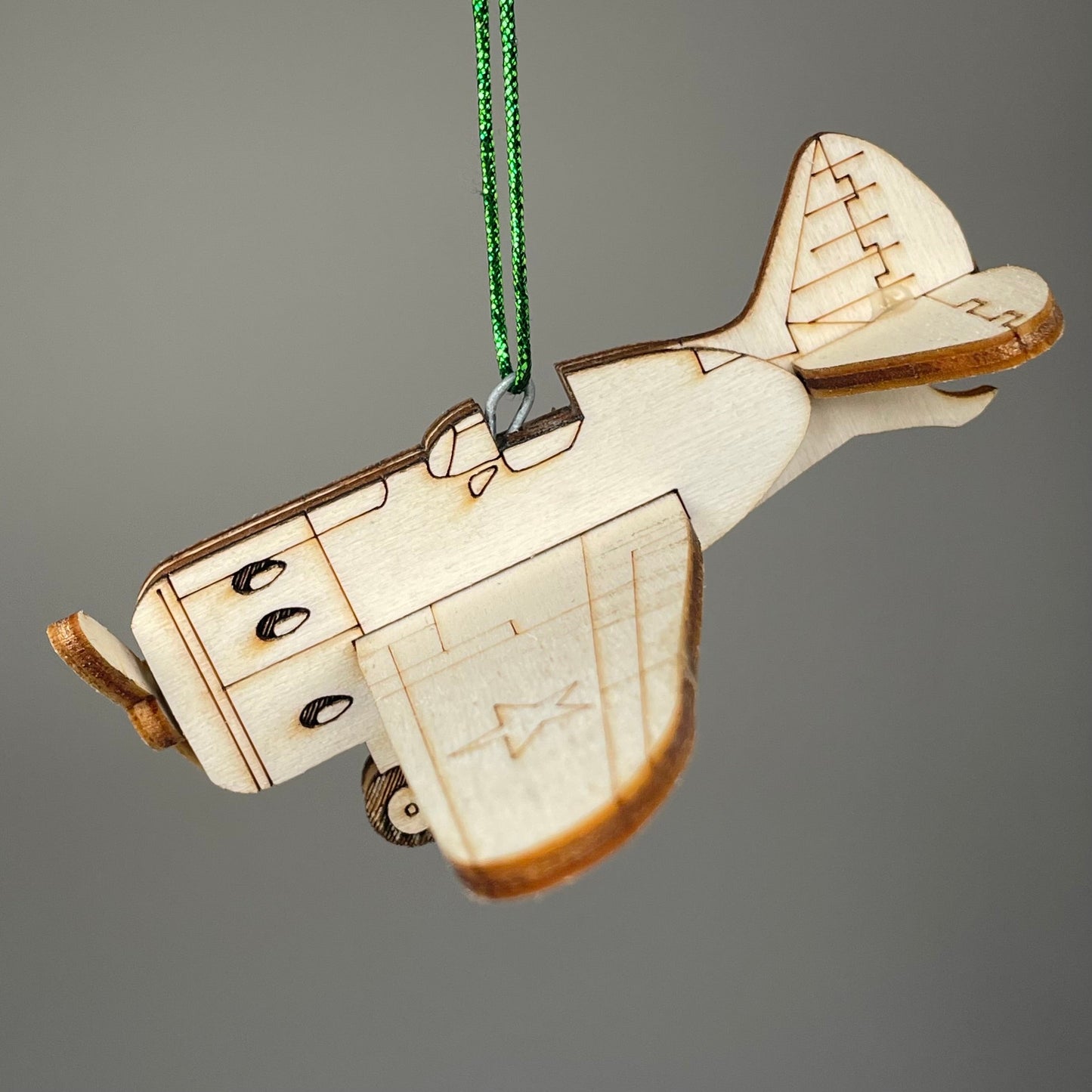 Plane Bauble - Handmade Ornament by Curious Rabbit ®