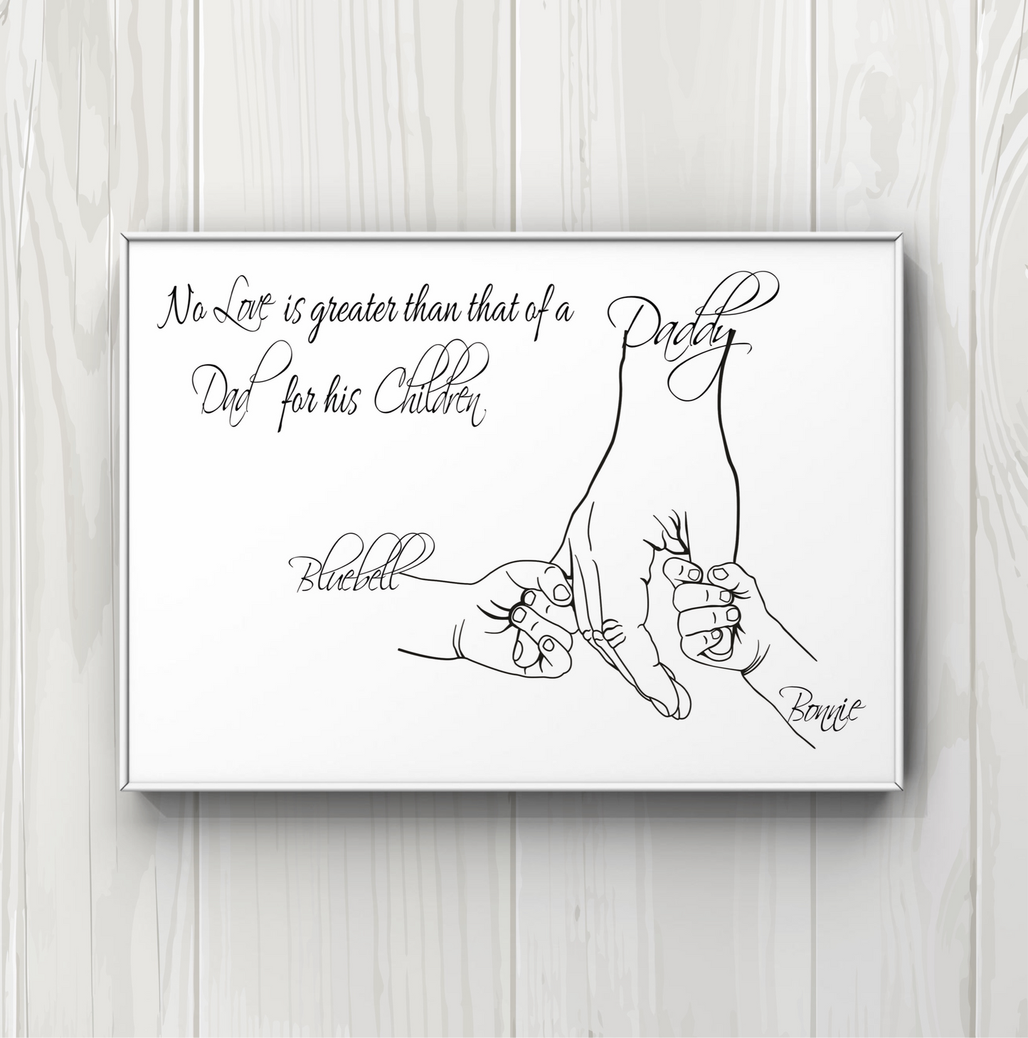 Personalised printed gift for Daddy