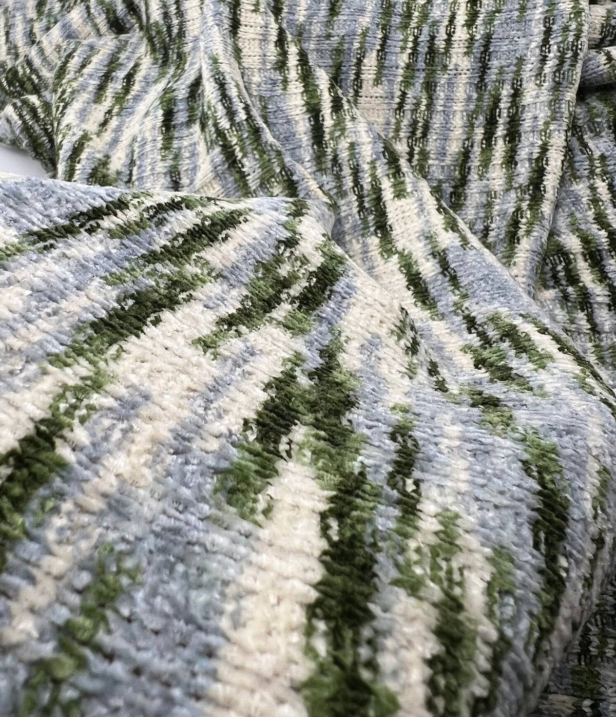 Green Chunky Cosy Knitted 260GSM 2 Way Stretch Fabric