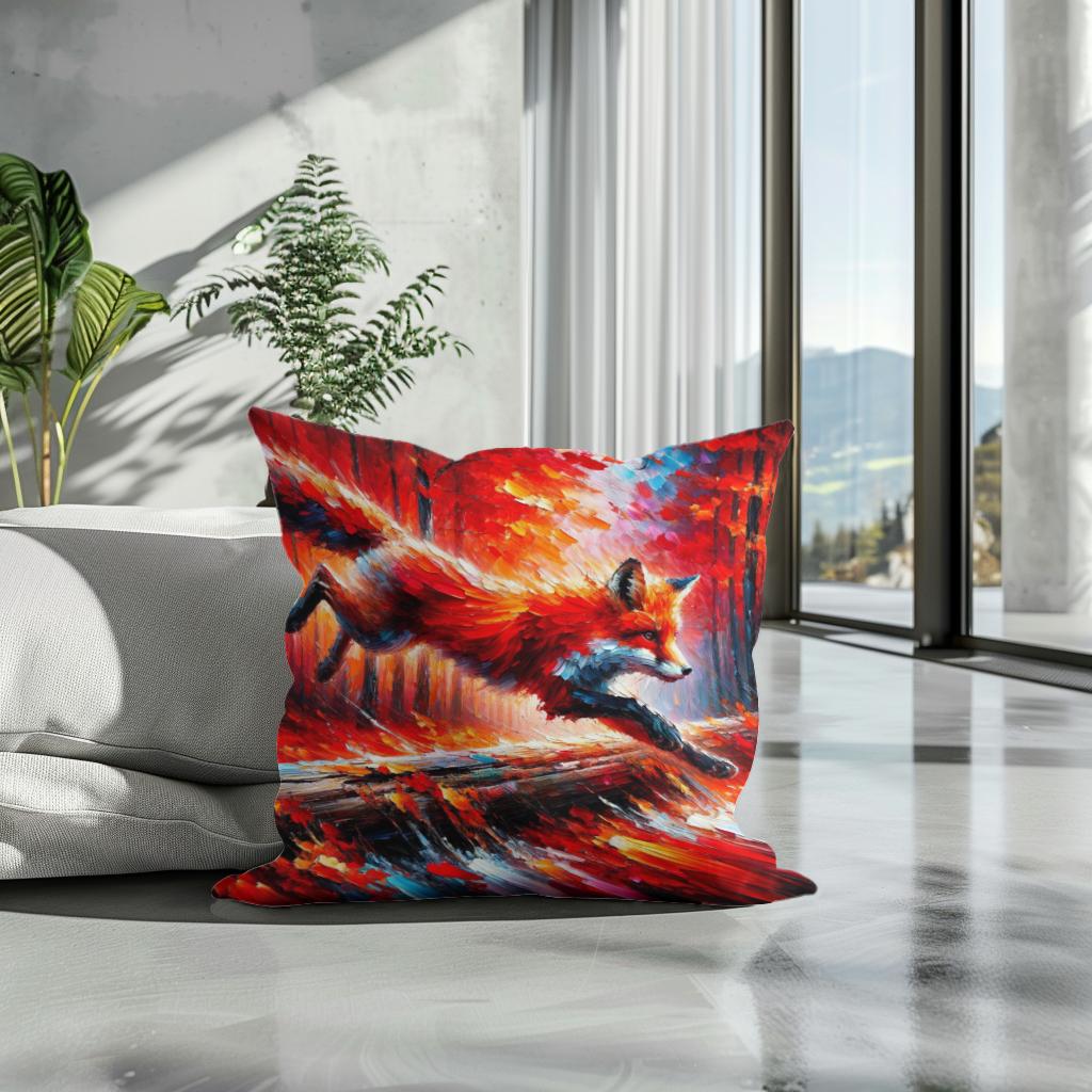 Autumn Leap Cotton Cushion