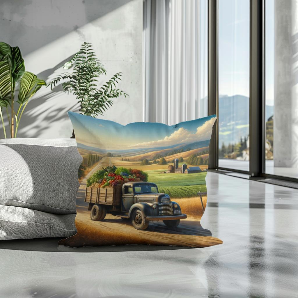 Harvest Road Journey Cotton Cushion