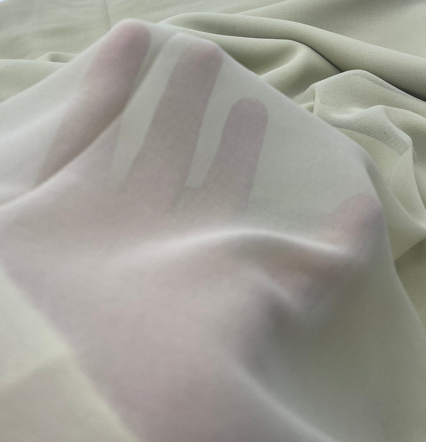 Plain Stone / Sand Chiffon Sheer Dress Bridal Fabric