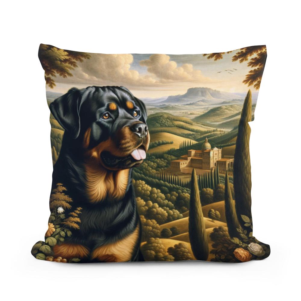 Regal Rottweiler Renaissance Cotton Cushion