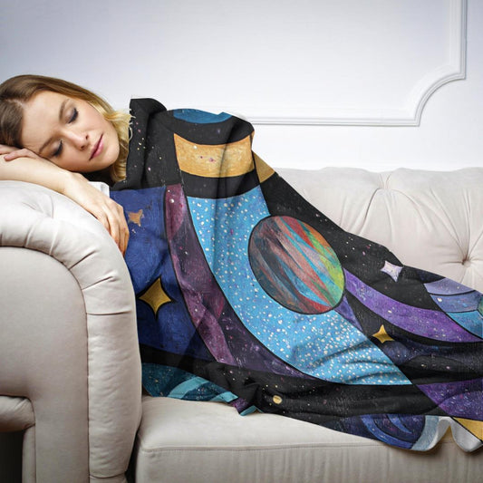 Cosmic Cubism Blanket