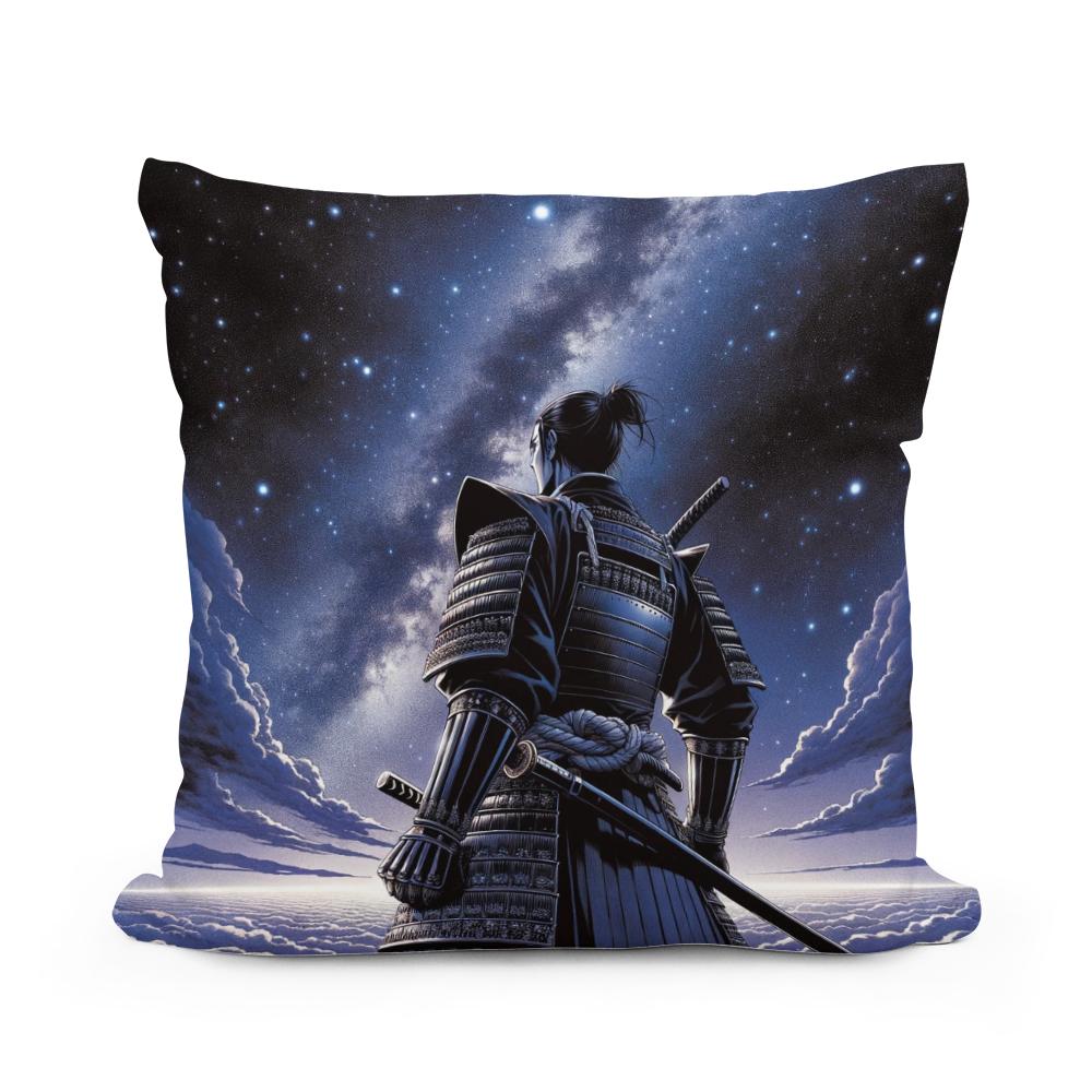Cosmic Samurai Cotton Cushion