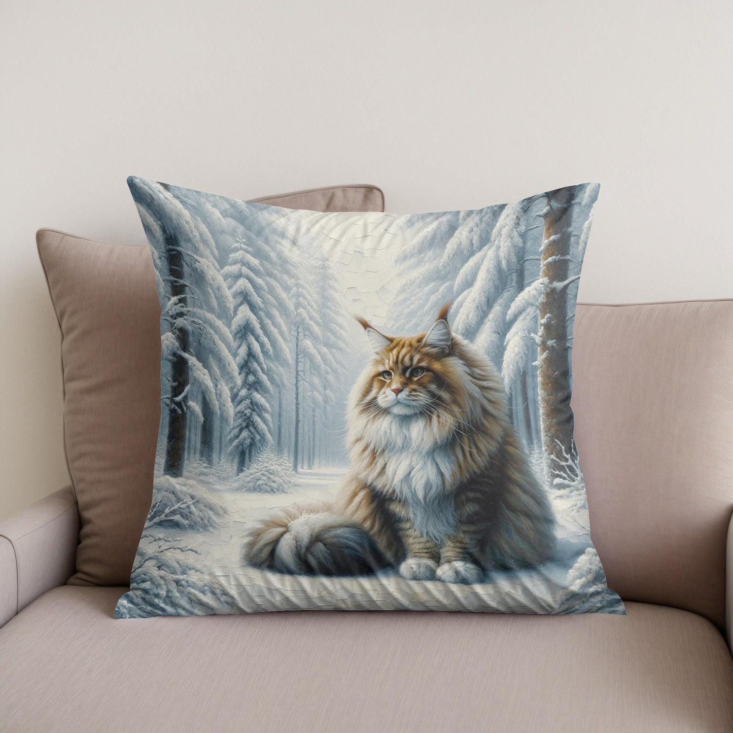 Winter's Majesty Cotton Cushion