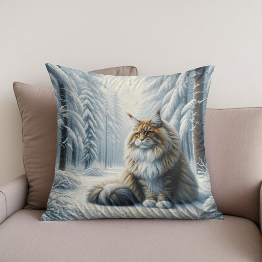 Winter's Majesty Cotton Cushion