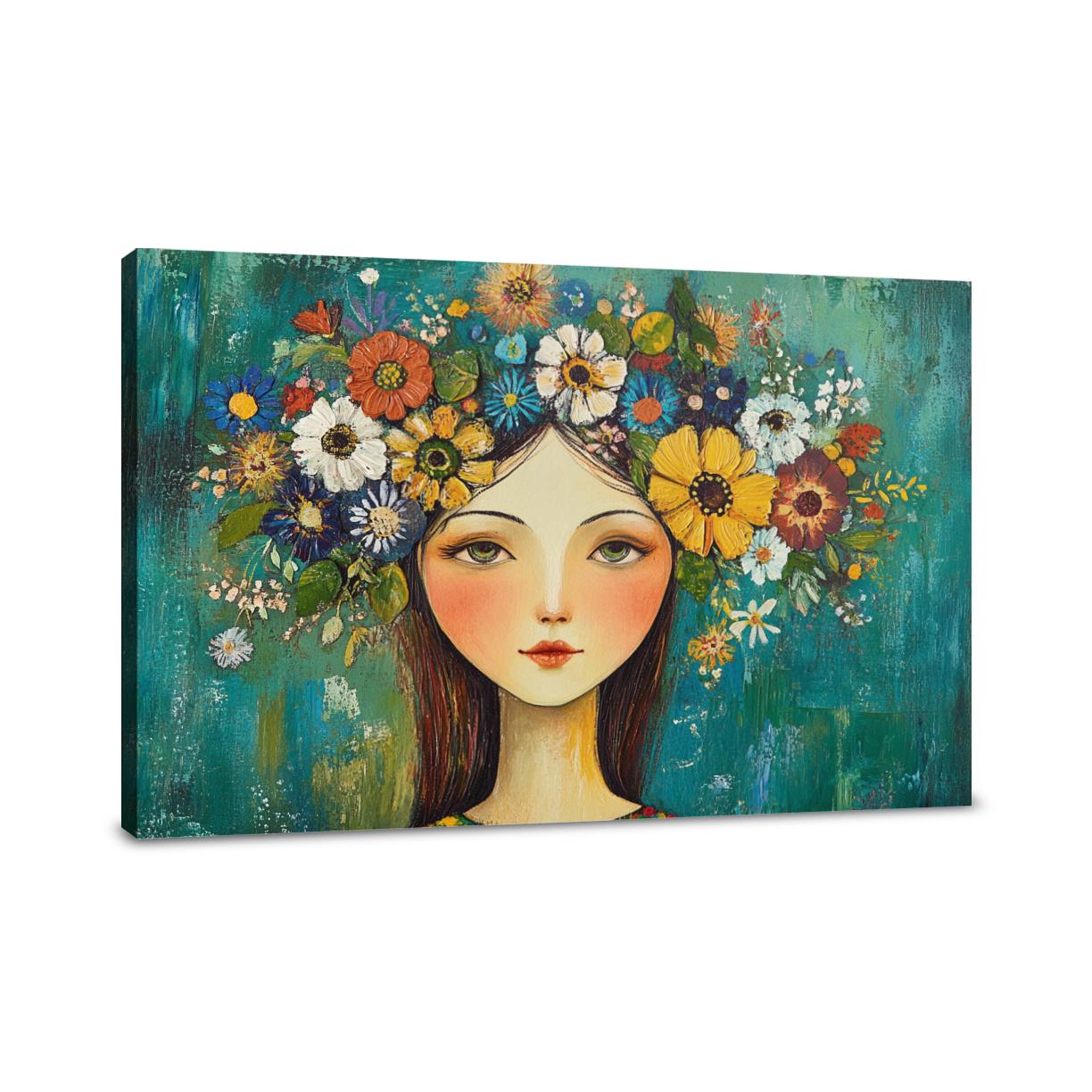 Mother's Floral Crown Canvas
