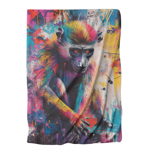 Rainbow Baboons Blanket