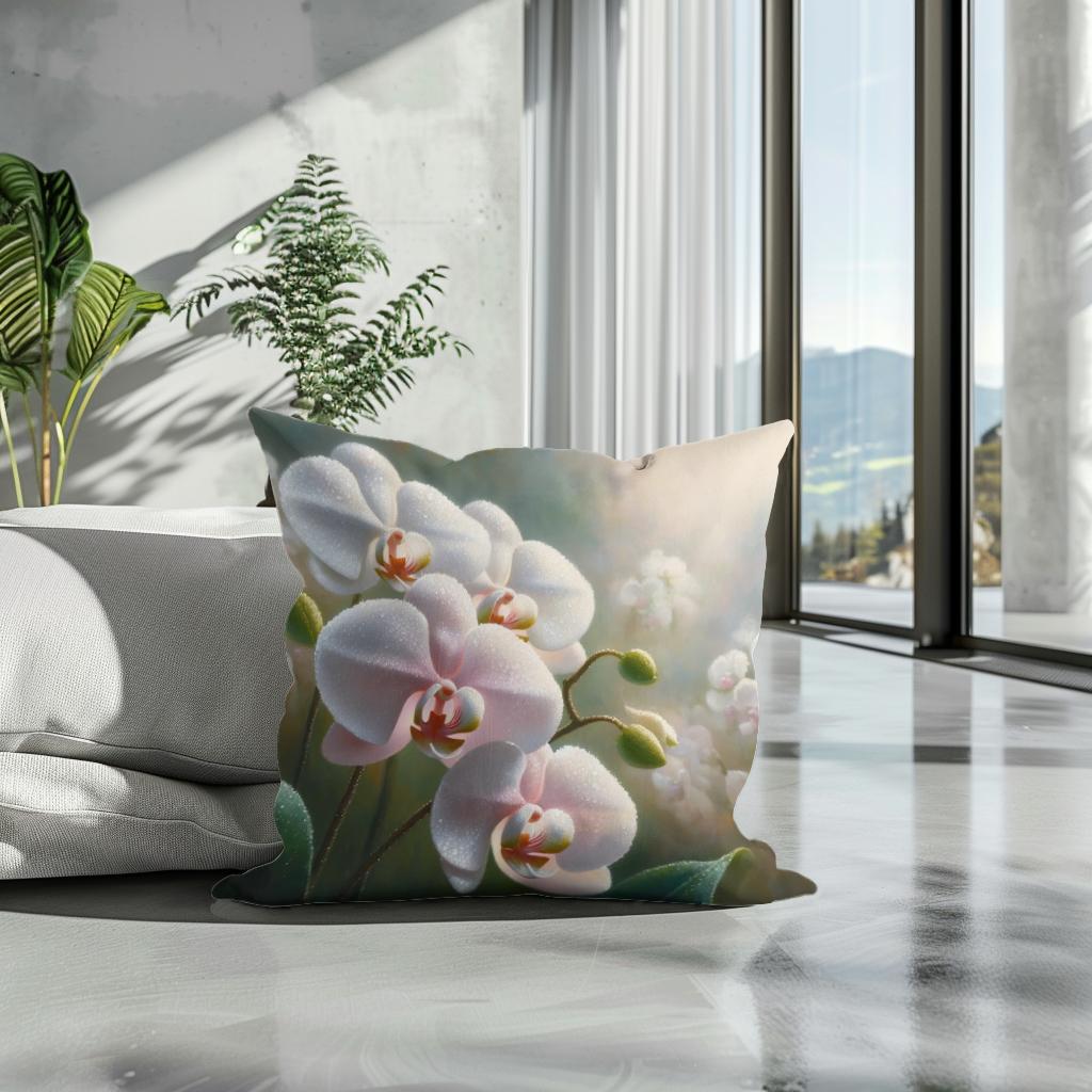 Orchid Whisper Cotton Cushion