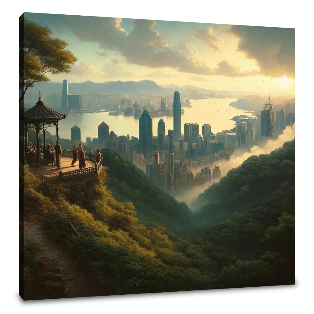 Morning at Victoria Peak Canvas
