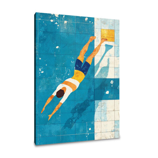 Diver's Descent Canvas