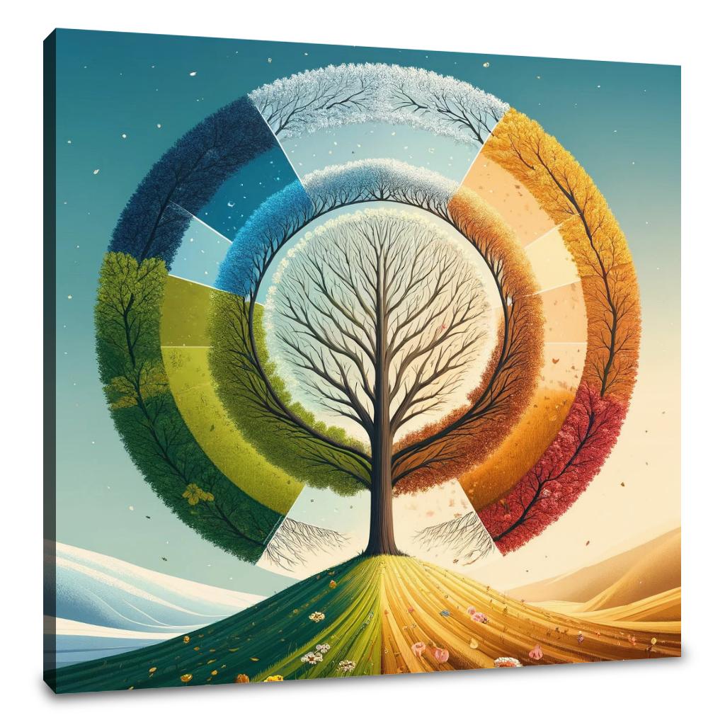 Cycle of Seasons Canvas