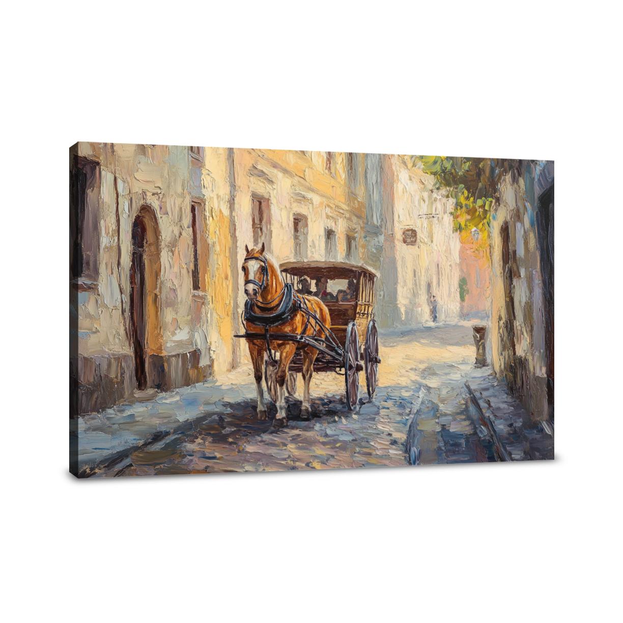 Cobblestone Carriage Canvas