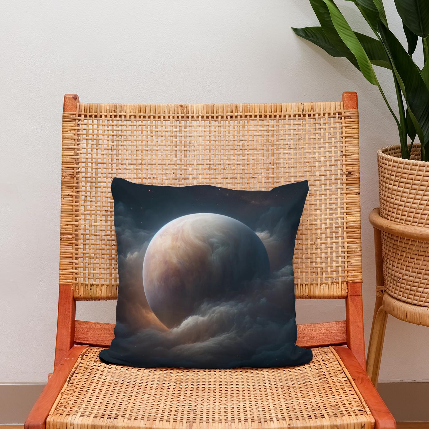 Venus' Mysterious Veil Cotton Cushion