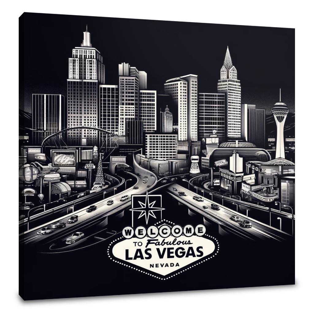 Vegas Nightscape Canvas