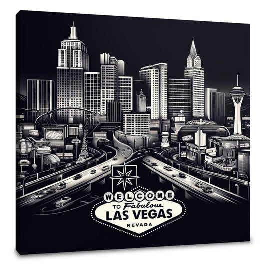 Vegas Nightscape Canvas
