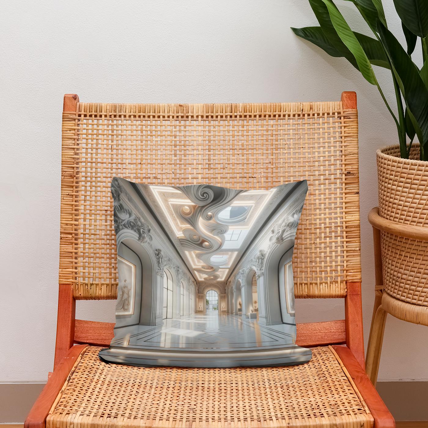 Baroque Minimalism Cotton Cushion