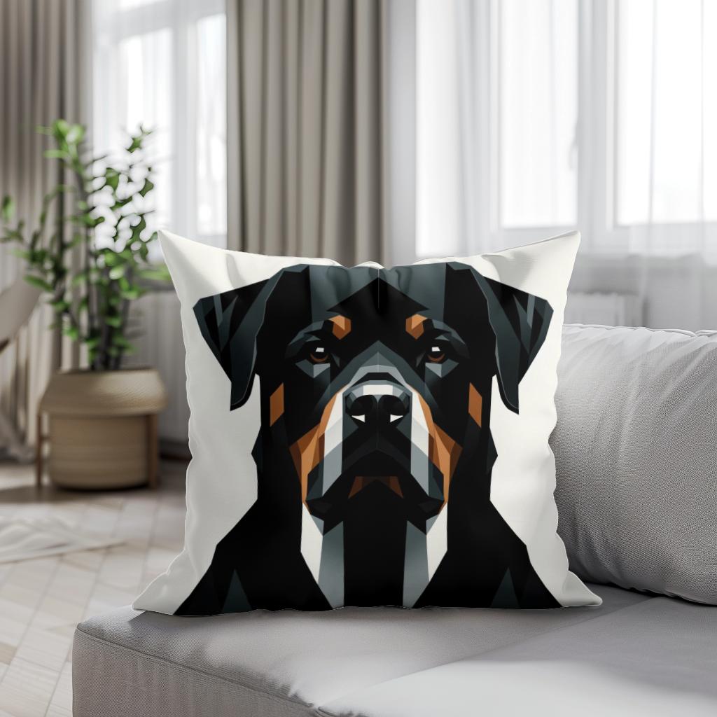 Rottweiler's Realm Cotton Cushion